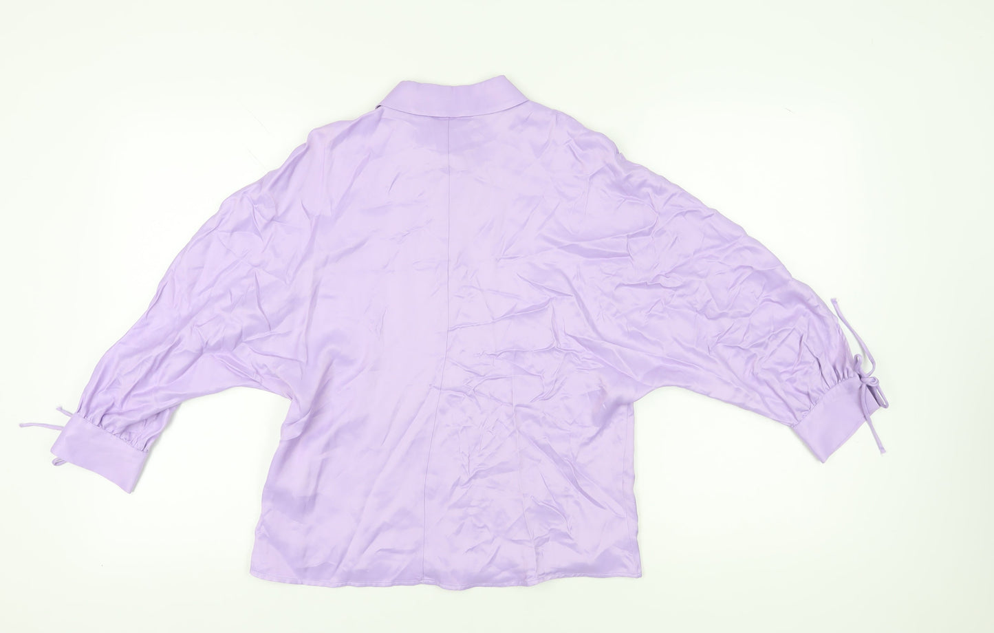 Womens UK Size XS Zara Purple Basic Blouse