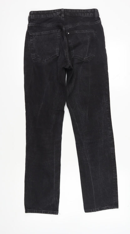 Womens UK Size 10 H&M Classic Fit Straight Black Jeans