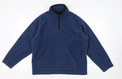 Mens UK Size L Marks and Spencer Blue Pullover Sweatshirt
