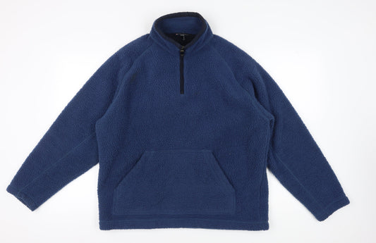 Mens UK Size L Marks and Spencer Blue Pullover Sweatshirt