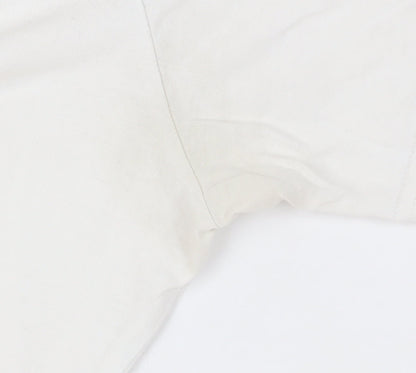 Adidas Men's White Graphic Print T-Shirt Size L