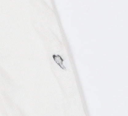 Adidas Men's White Graphic Print T-Shirt Size L