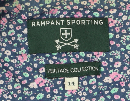 Rampant Sporting Women's Blue Quilted Jacket Size 14