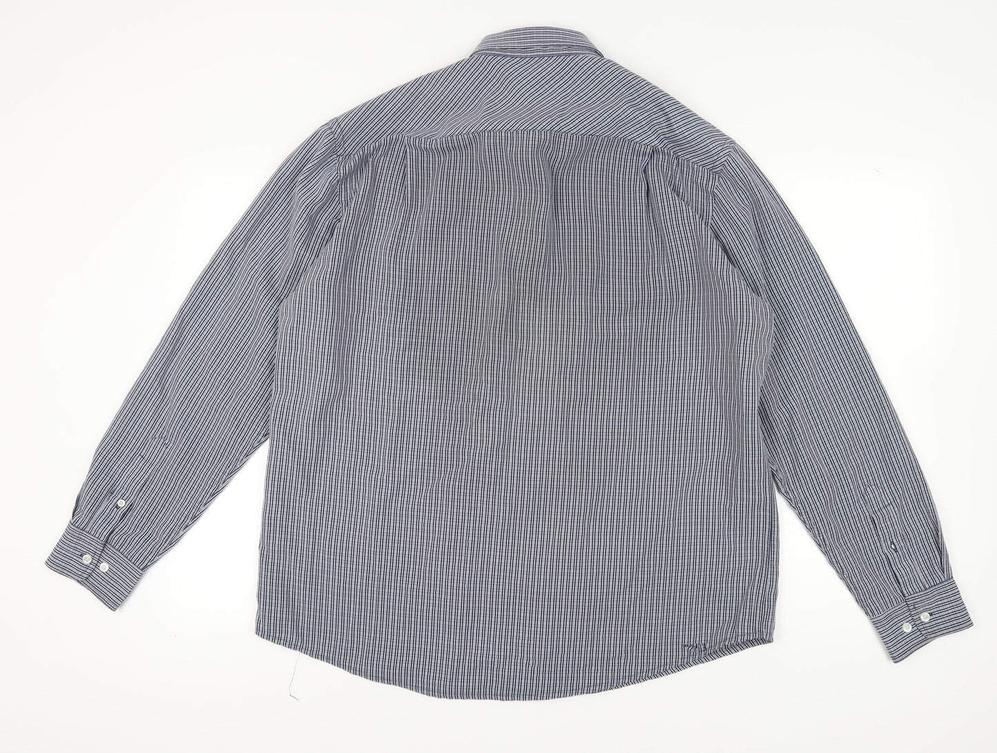 James Pringle Men's Blue Check XL Button-Up Shirt