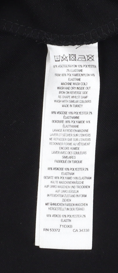 French Connection Black Fit & Flare Dress, Size 10, Party Perfect