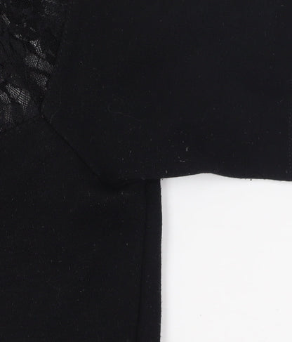 French Connection Black Fit & Flare Dress, Size 10, Party Perfect