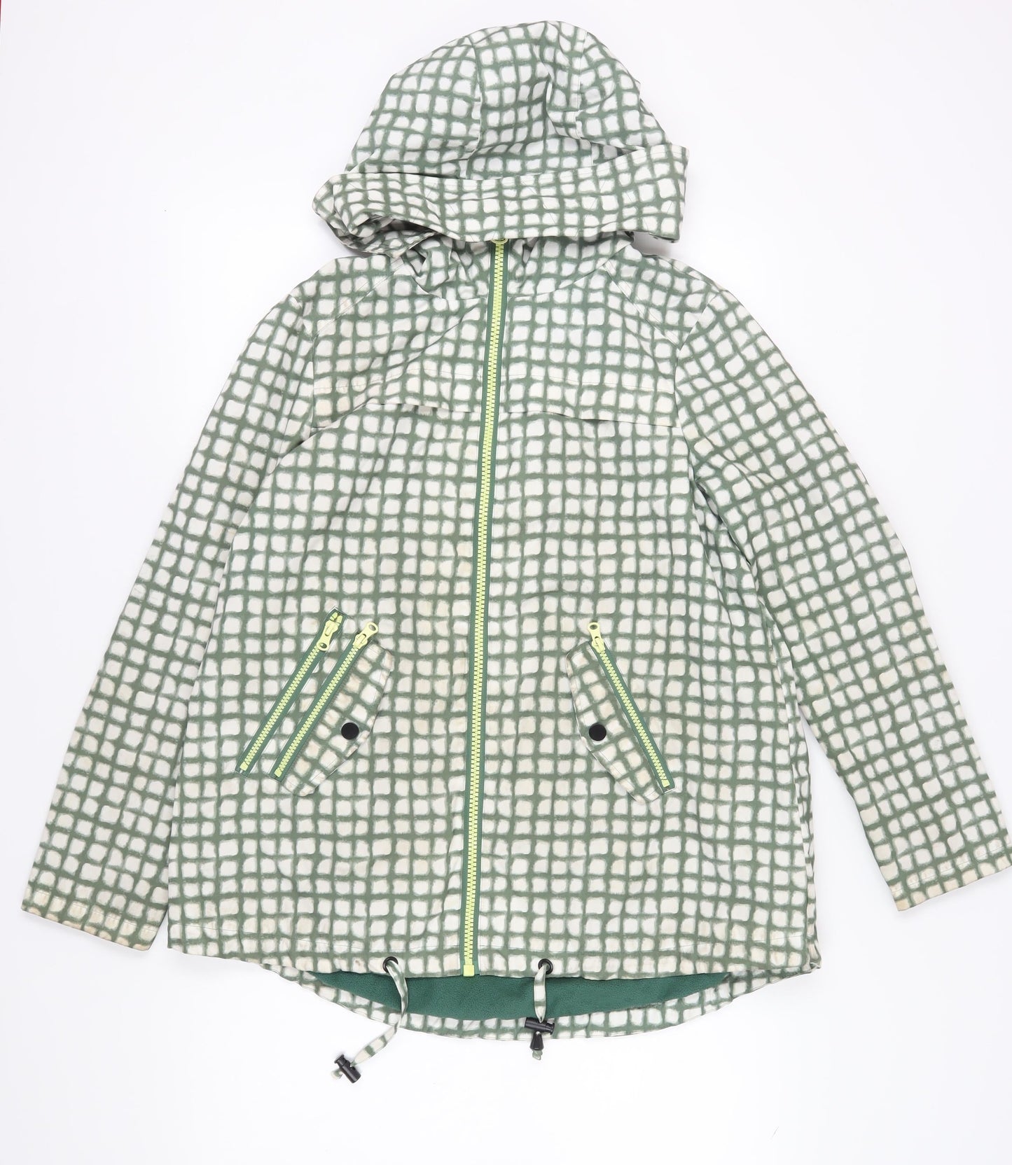 Womens UK Size 12 NEXT Green Parka Coat
