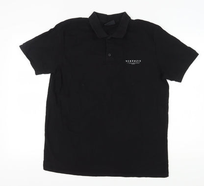 McKenzie Men's Black Polo Shirt XL Casual Solid