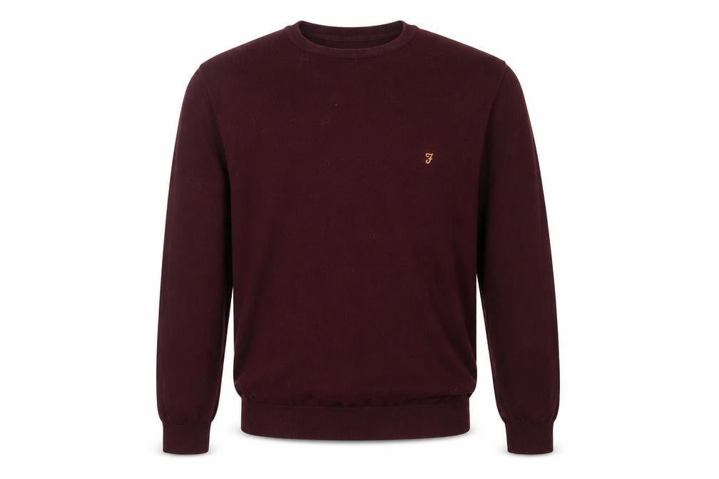 Mens UK Size L Farah Red Pullover Jumper