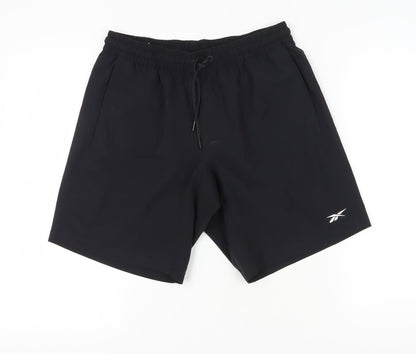 Reebok Men's Black Athletic Shorts M