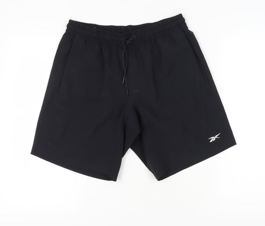 Reebok Men's Black Athletic Shorts M