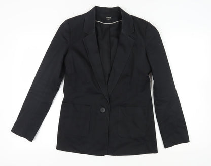 Oasis Women's Black Blazer Jacket, Size 10, Casual, Notch Lapel