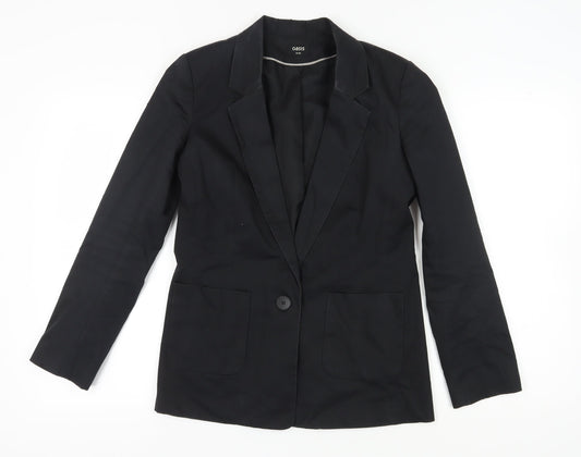 Oasis Women's Black Blazer Jacket, Size 10, Casual, Notch Lapel