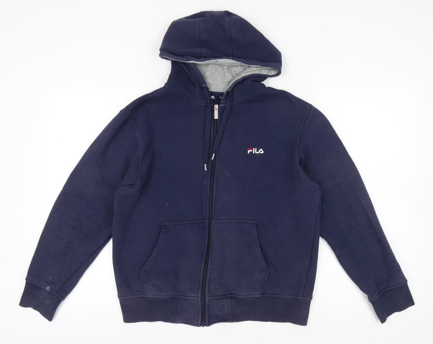 Mens UK Size M FILA Blue Full Zip Hoodie