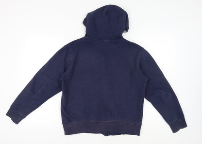 Mens UK Size M FILA Blue Full Zip Hoodie