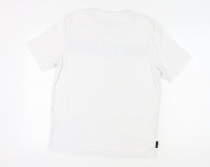 Voi Jeans Men's White Logo T-Shirt, Size L, Cotton