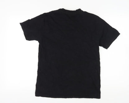 The Grinch Christmas T-Shirt Men M Black Graphic Short Sleeve