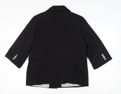 Womens UK Size 16 Wardrobe Regular Black Suit Jacket