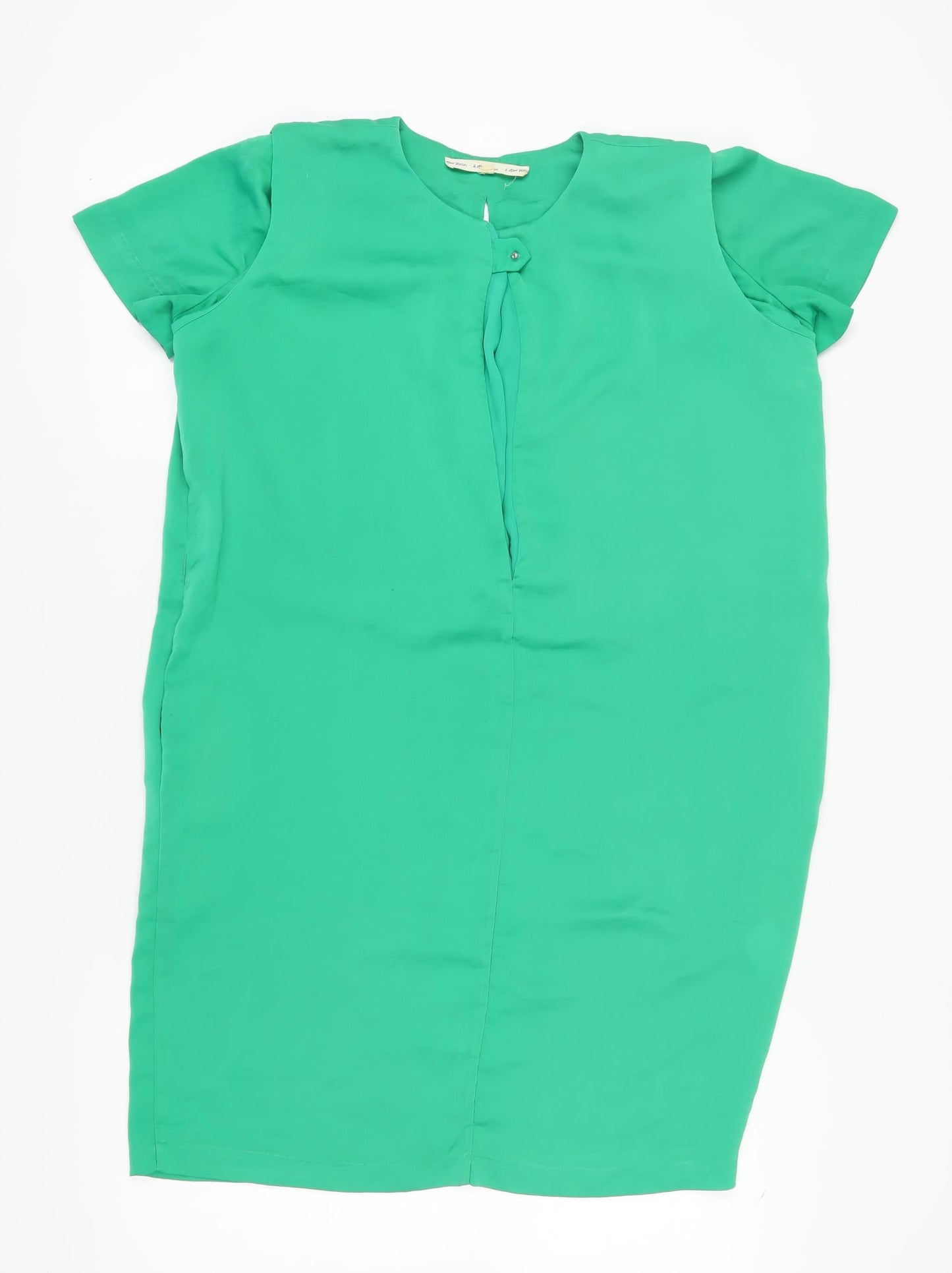 & Other Stories Women Green Sheath Dress Size 10