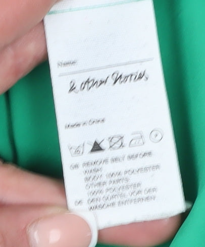 & Other Stories Women Green Sheath Dress Size 10