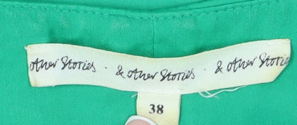 & Other Stories Women Green Sheath Dress Size 10