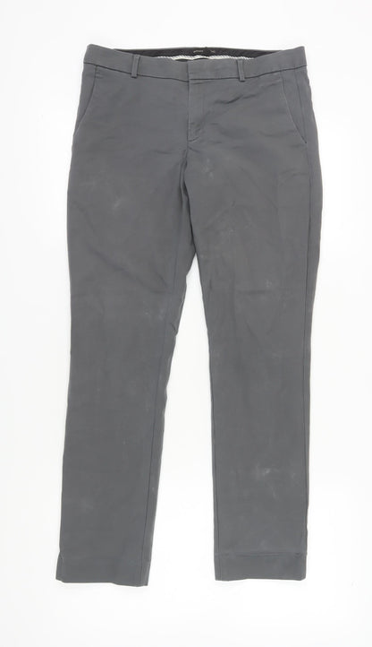 Banana Republic Women's Grey Chino Trousers, Size 8, Slim Fit
