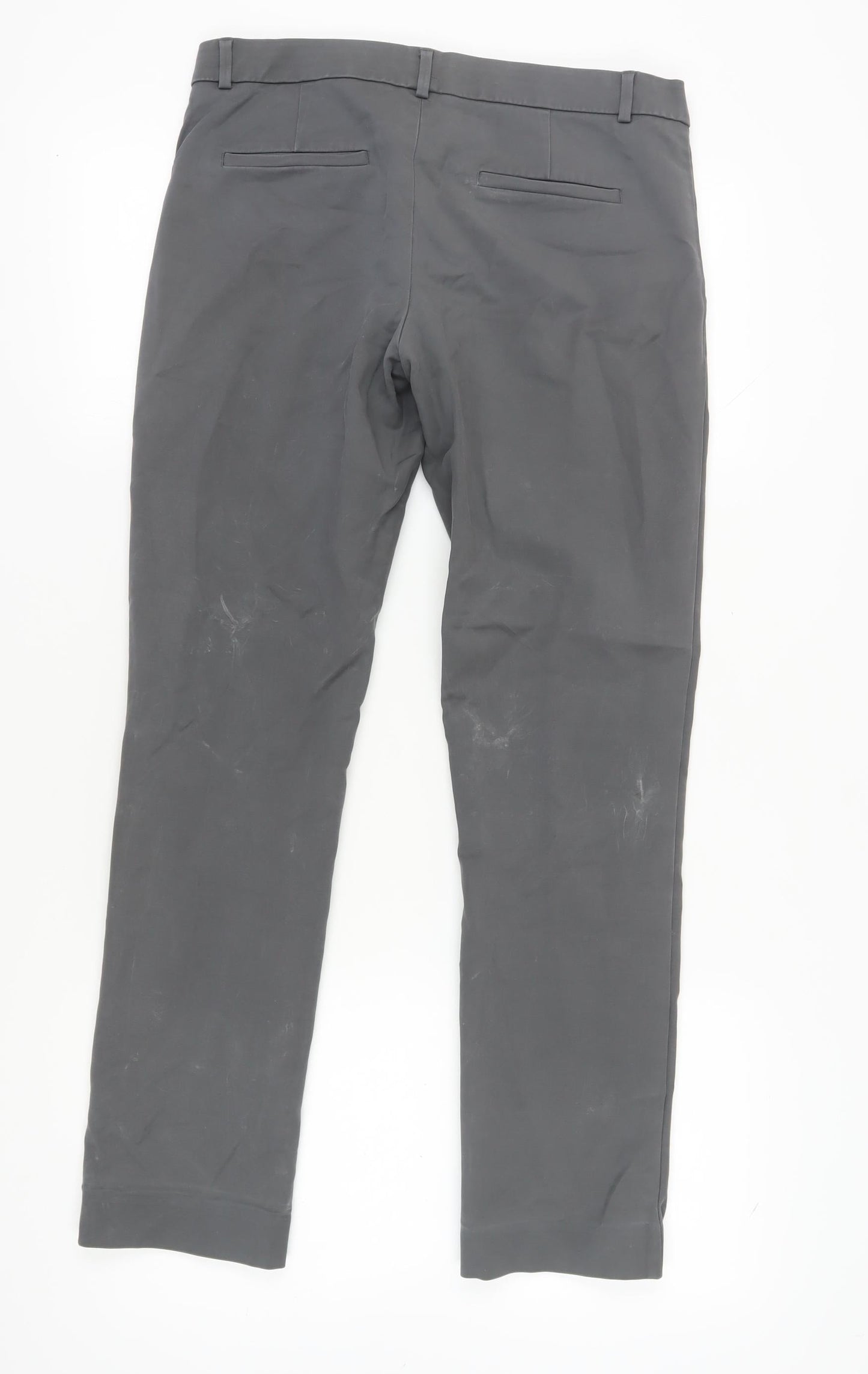 Banana Republic Women's Grey Chino Trousers, Size 8, Slim Fit