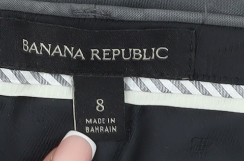 Banana Republic Women's Grey Chino Trousers, Size 8, Slim Fit