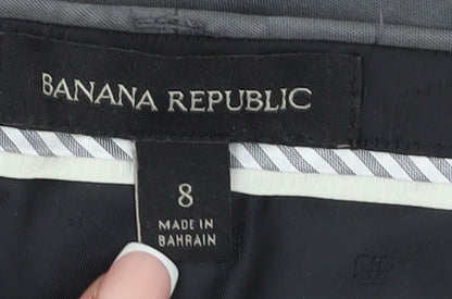 Banana Republic Women's Grey Chino Trousers, Size 8, Slim Fit