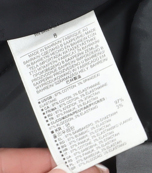 Banana Republic Women's Grey Chino Trousers, Size 8, Slim Fit