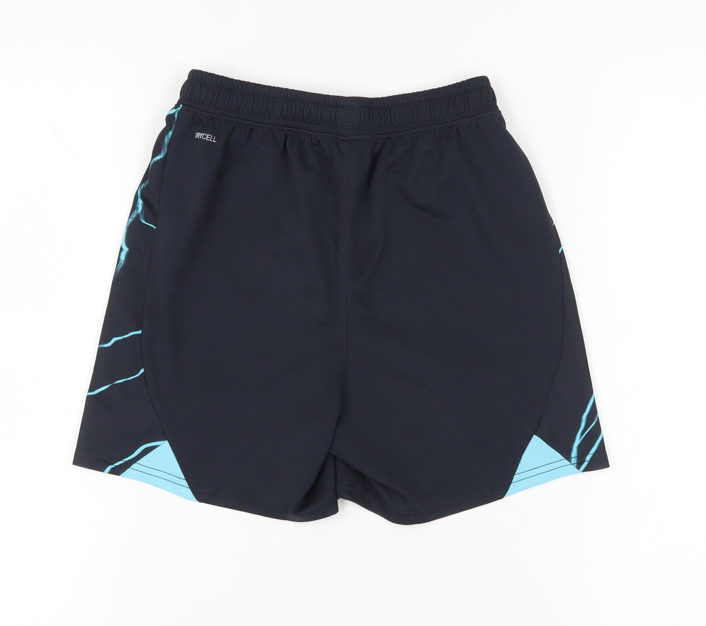 PUMA Boys Black Athletic Football Shorts 13-14 Years