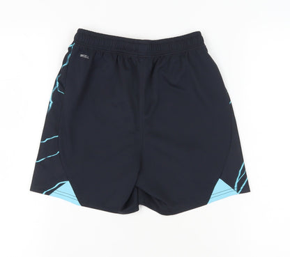 PUMA Boys Black Athletic Football Shorts 13-14 Years