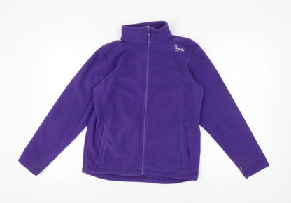 TOG24 Girls Purple Fleece Jacket 13 Years