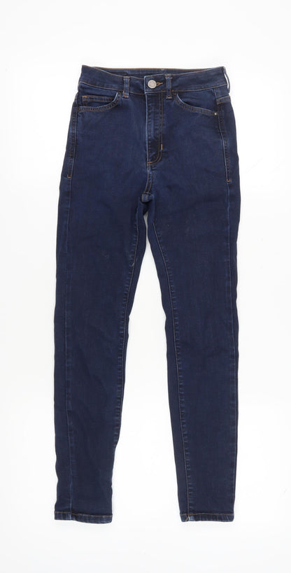 Womens UK Size 6 Marks and Spencer Regular Fit Skinny Blue Jeans