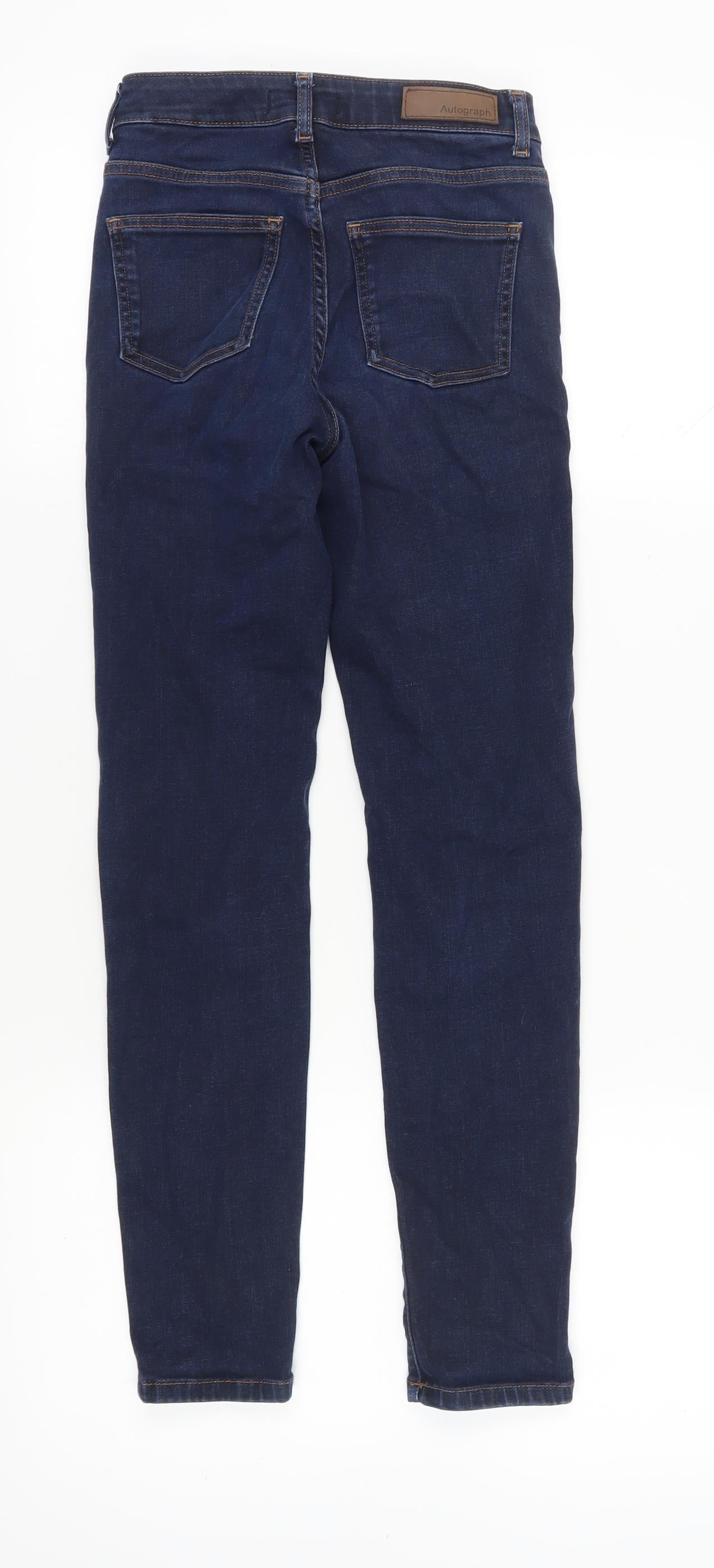 Womens UK Size 6 Marks and Spencer Regular Fit Skinny Blue Jeans