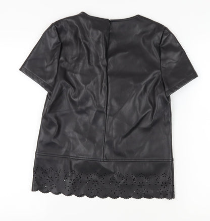 Womens UK Size 6 Lipsy Black  T-Shirt