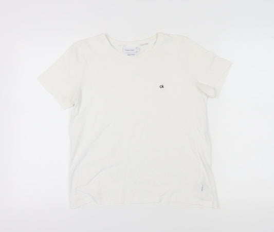 Calvin Klein White M T-Shirt for Unisex Adults