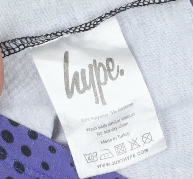 Hype Boys Black Purple Graphic T-Shirt 3-4 Years