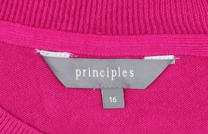 Womens UK Size 16 Principles Pink Pullover Jumper