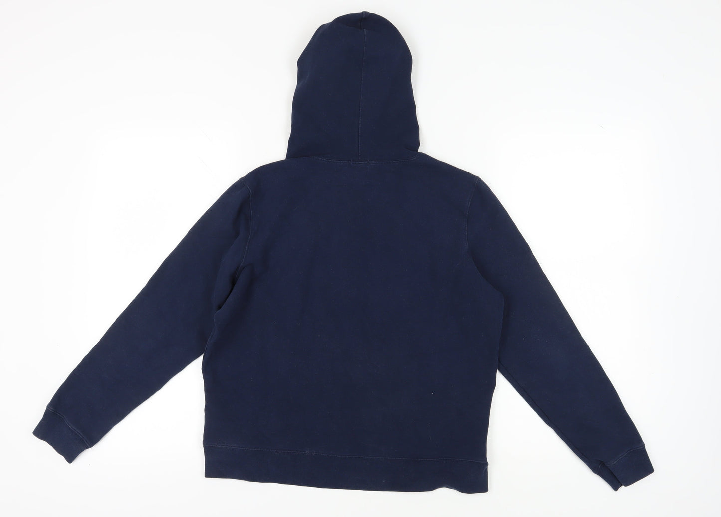 GAP Girls Blue Pullover Hoodie - Size L, Logo Accent