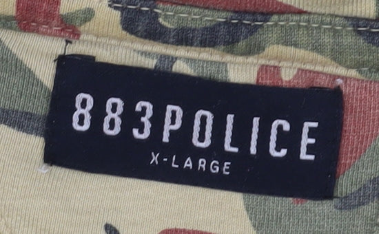 883 Police Men's Multicoloured Camouflage Hoodie XL