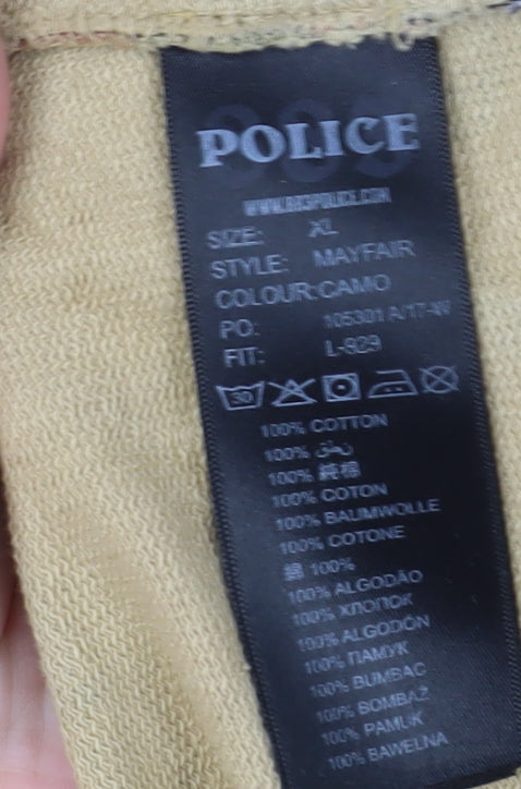 883 Police Men's Multicoloured Camouflage Hoodie XL