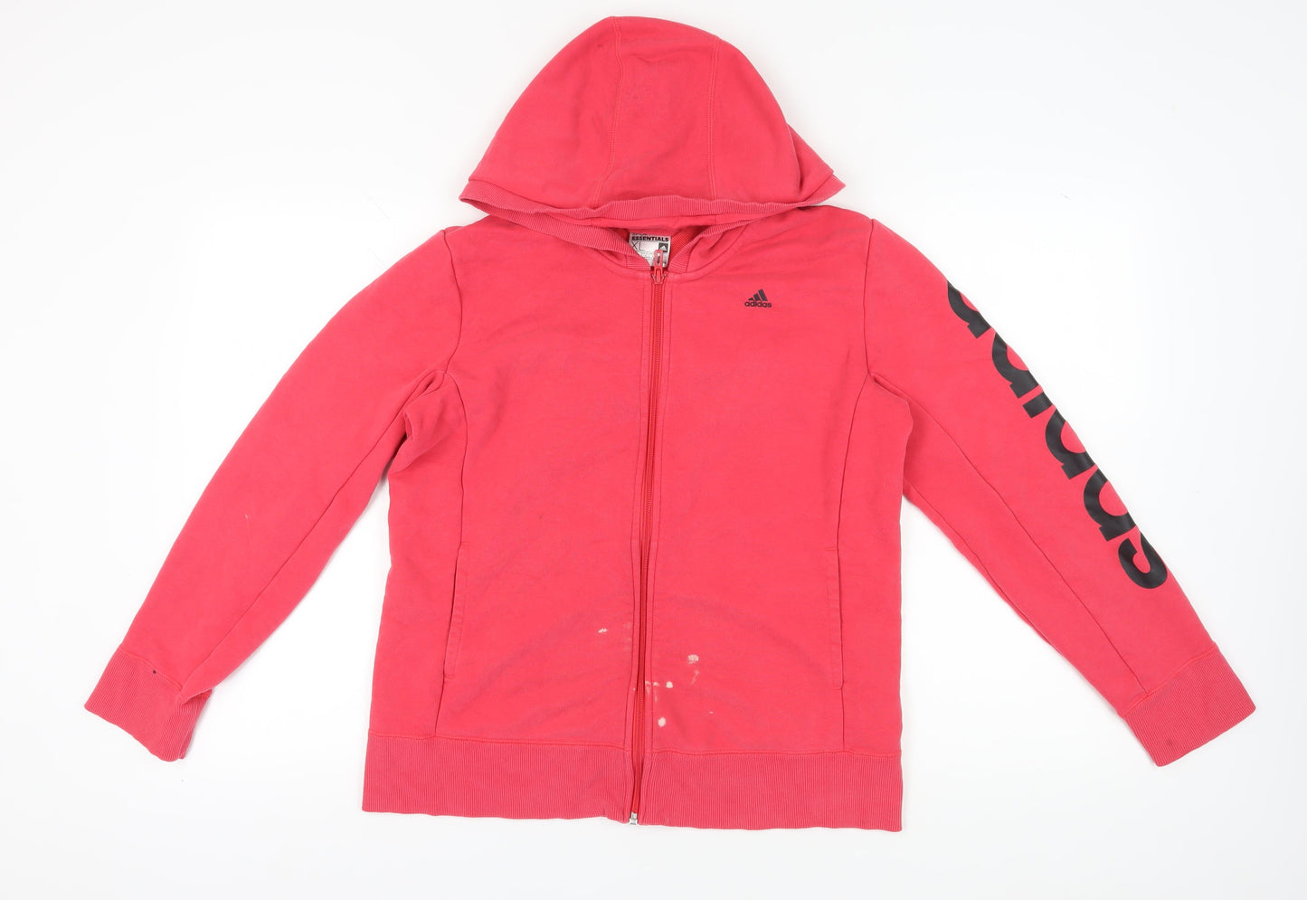 Adidas Women's Pink XL Full Zip Hoodie