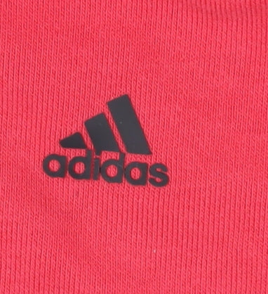 Adidas Women's Pink XL Full Zip Hoodie