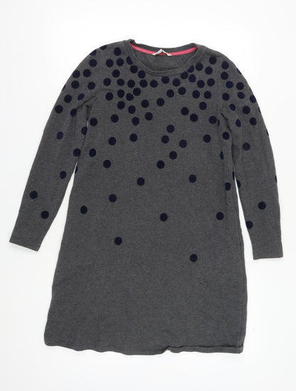 Boden Women's Grey Polka Dot Shift Dress Size 12