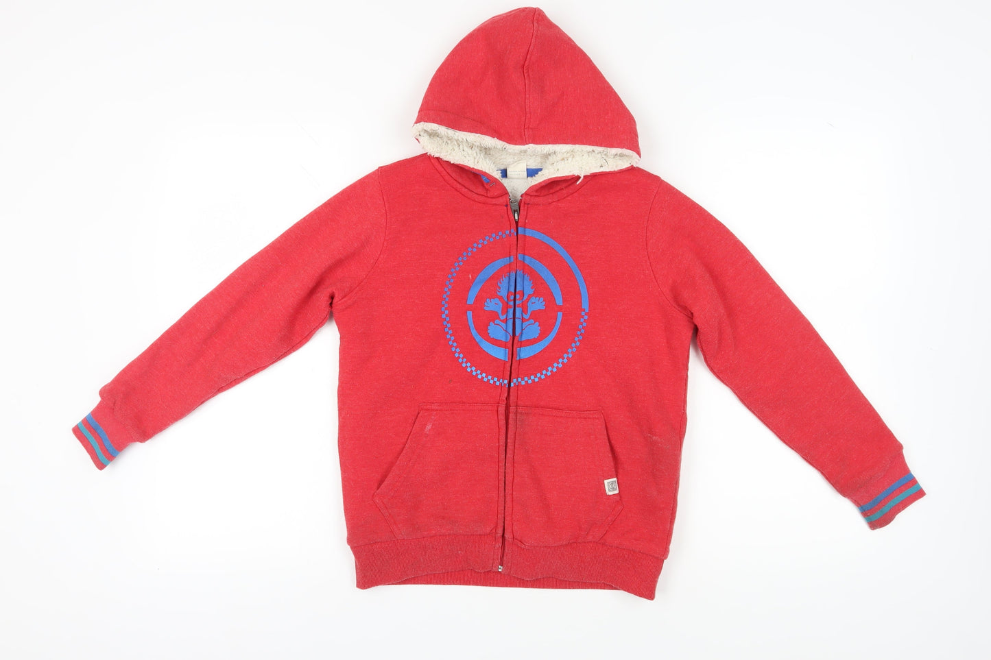 Saltrock Boys Red Hooded Full Zip Hoodie 9-10 Years