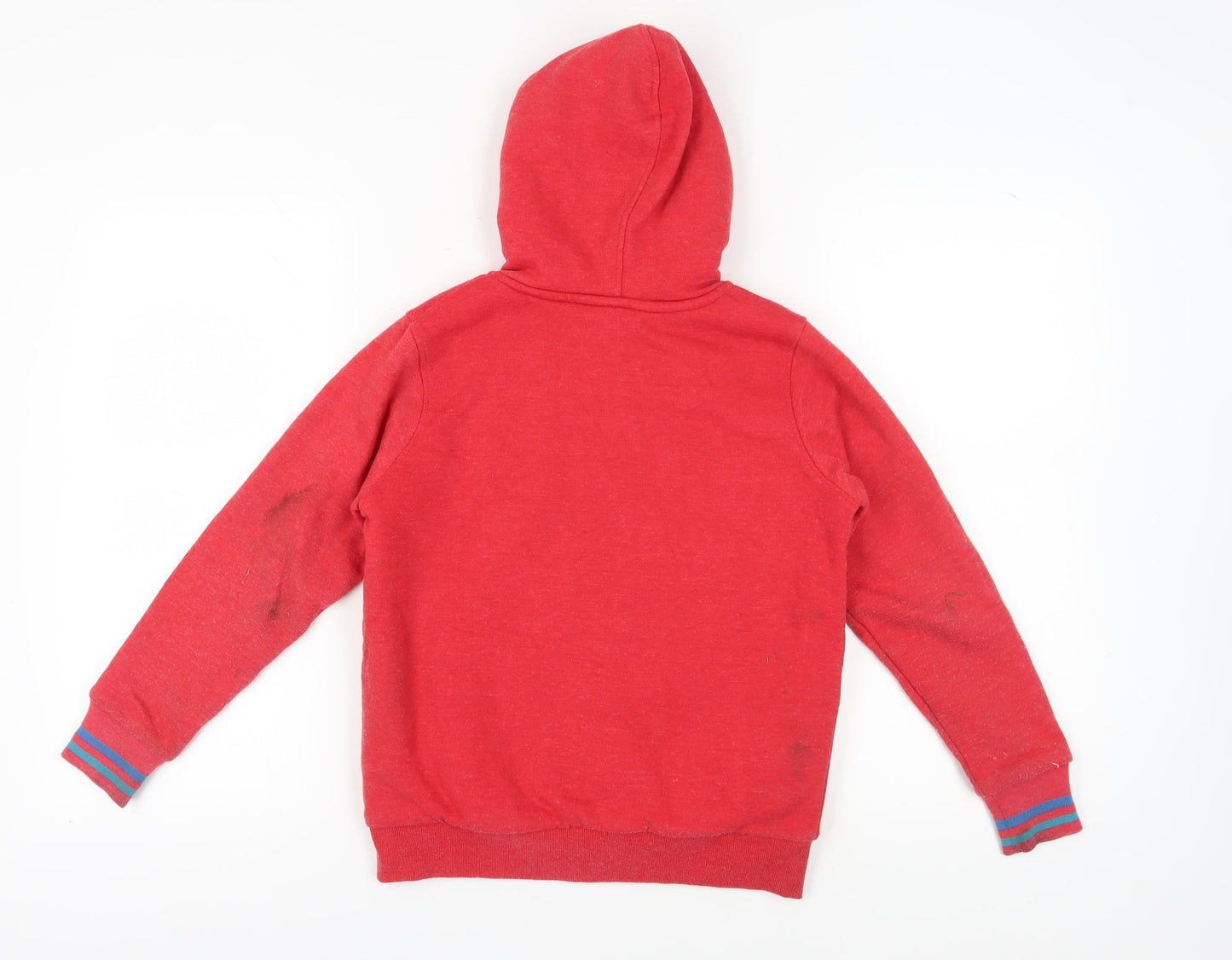 Saltrock Boys Red Hooded Full Zip Hoodie 9-10 Years