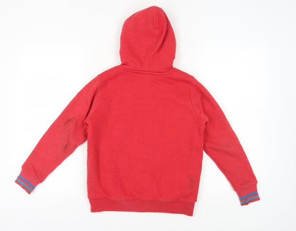 Saltrock Boys Red Hooded Full Zip Hoodie 9-10 Years