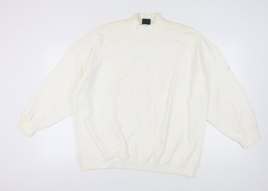 Mens UK Size XL Lyle & Scott White Pullover Sweatshirt