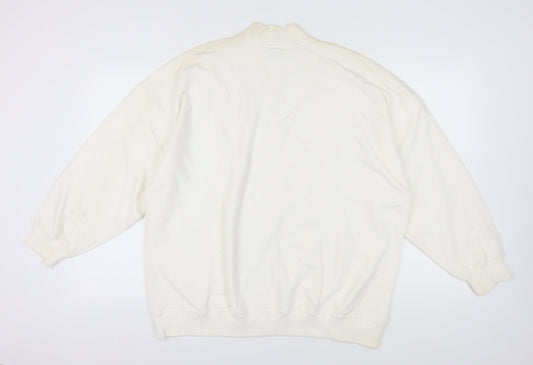 Mens UK Size XL Lyle & Scott White Pullover Sweatshirt
